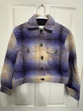Wilfred Free Autumn plaid wool shirt jacket